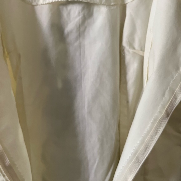 Unnamed vintage midi ivory and green dress. Gorgeous late 70s  80s lined Sz 6 - Picture 2 of 11